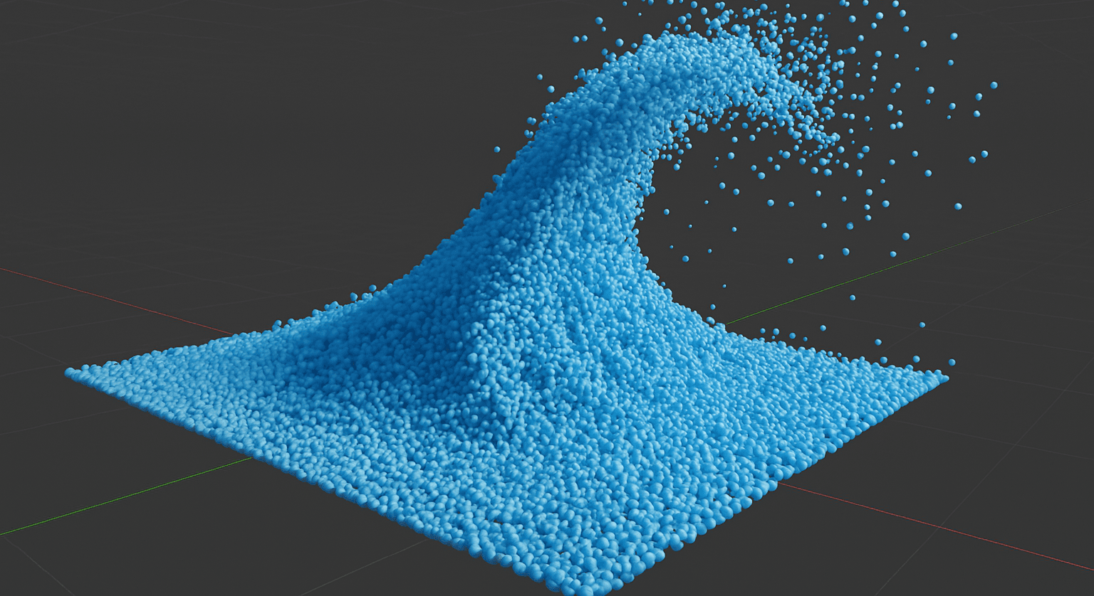 Water Particles Simulation